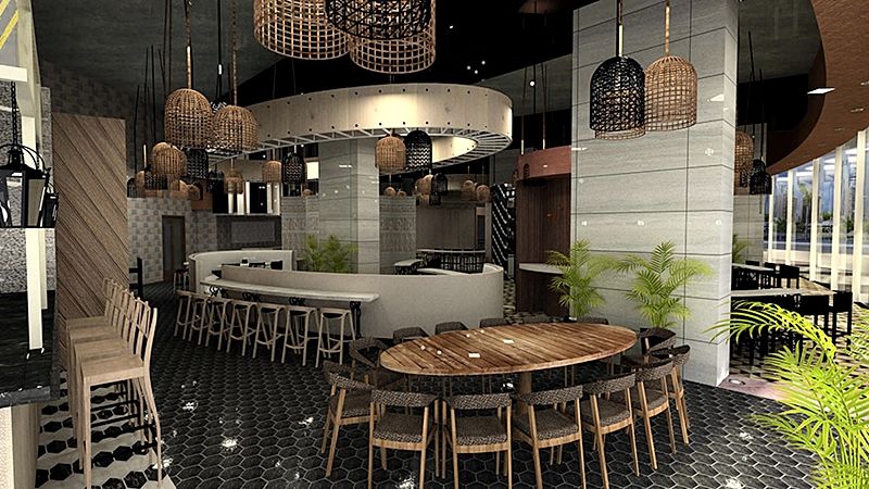 Hotel Las Americas Golden Tower Panama المظهر الخارجي الصورة Interior of the restaurant