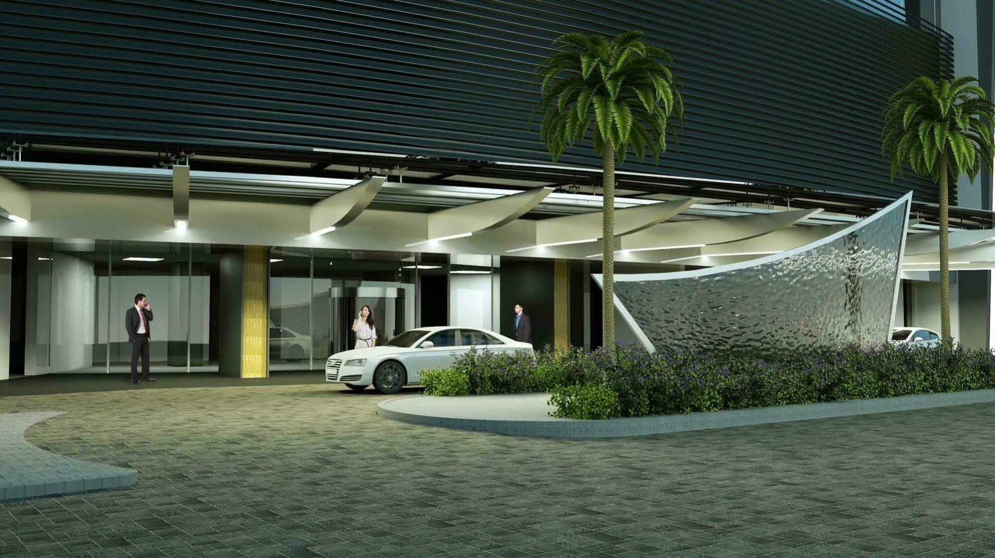 Hotel Las Americas Golden Tower Panama المظهر الخارجي الصورة The entrance of the hotel