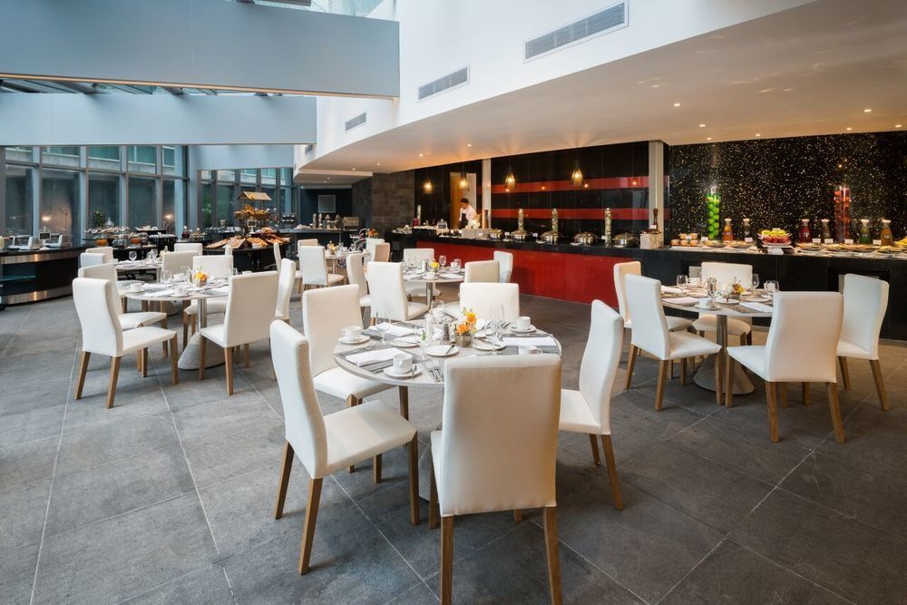 Hotel Las Americas Golden Tower Panama المظهر الخارجي الصورة The restaurant
